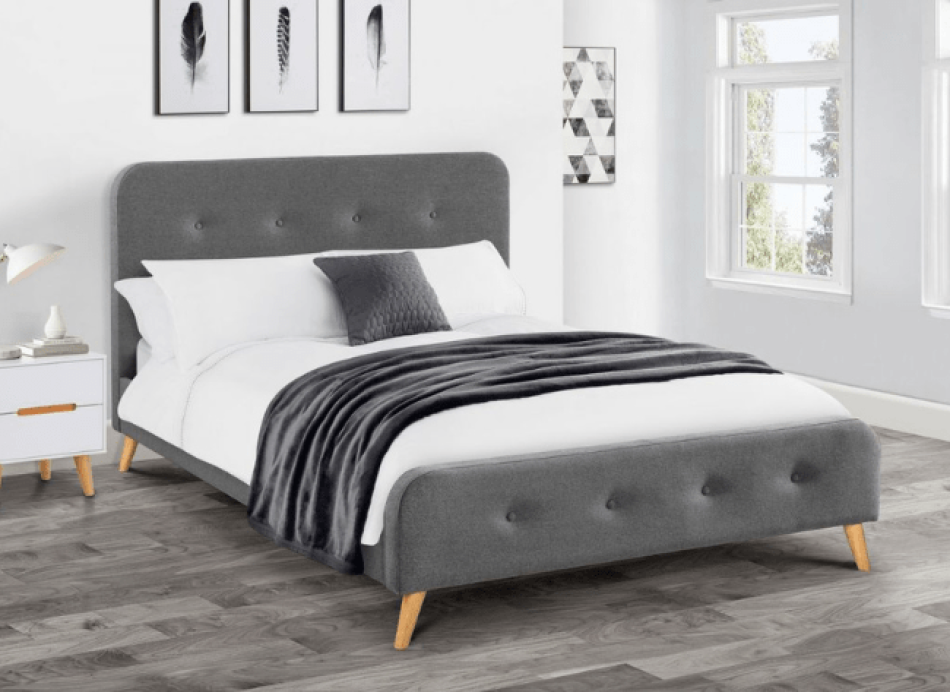 Retro Upholstered Bed 004